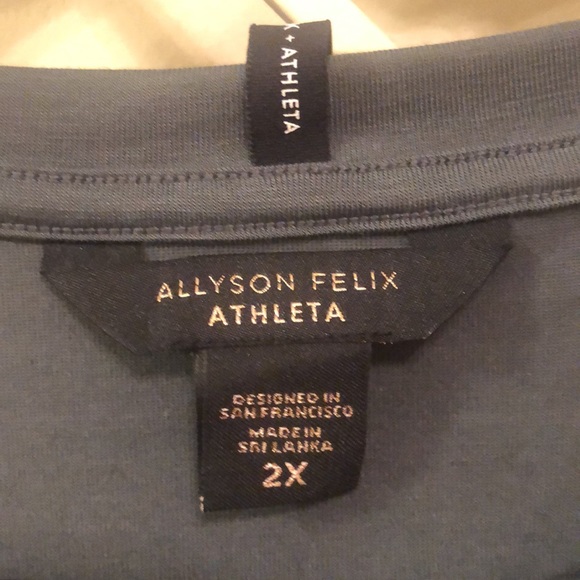 ATHLETA NWT Legend Short Sleeve Crop Tee Bali Green 2x Anti Odor - Picture 5 of 7